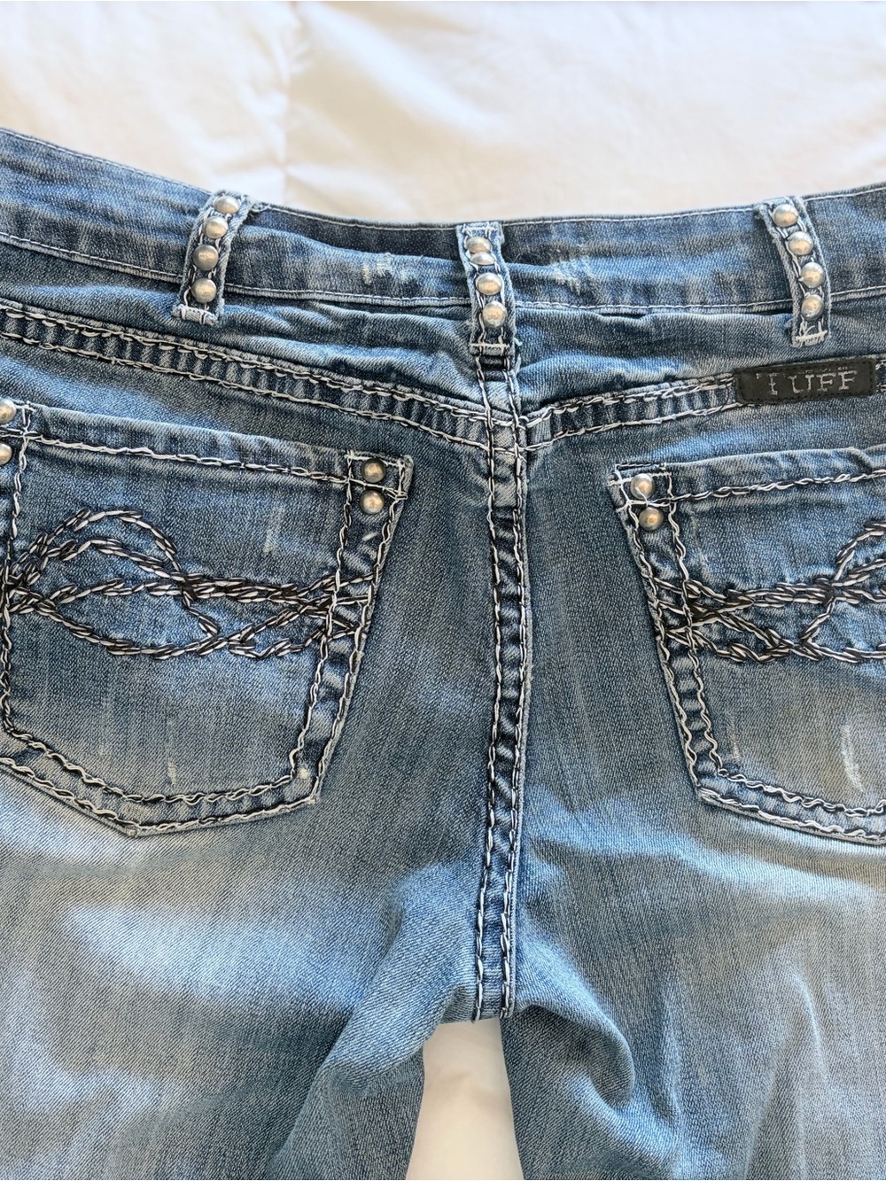 Cowgirl Tuff Whip It Good II Bootcut Jeans with Side Stitching W29 L35 - Picture 5 of 7